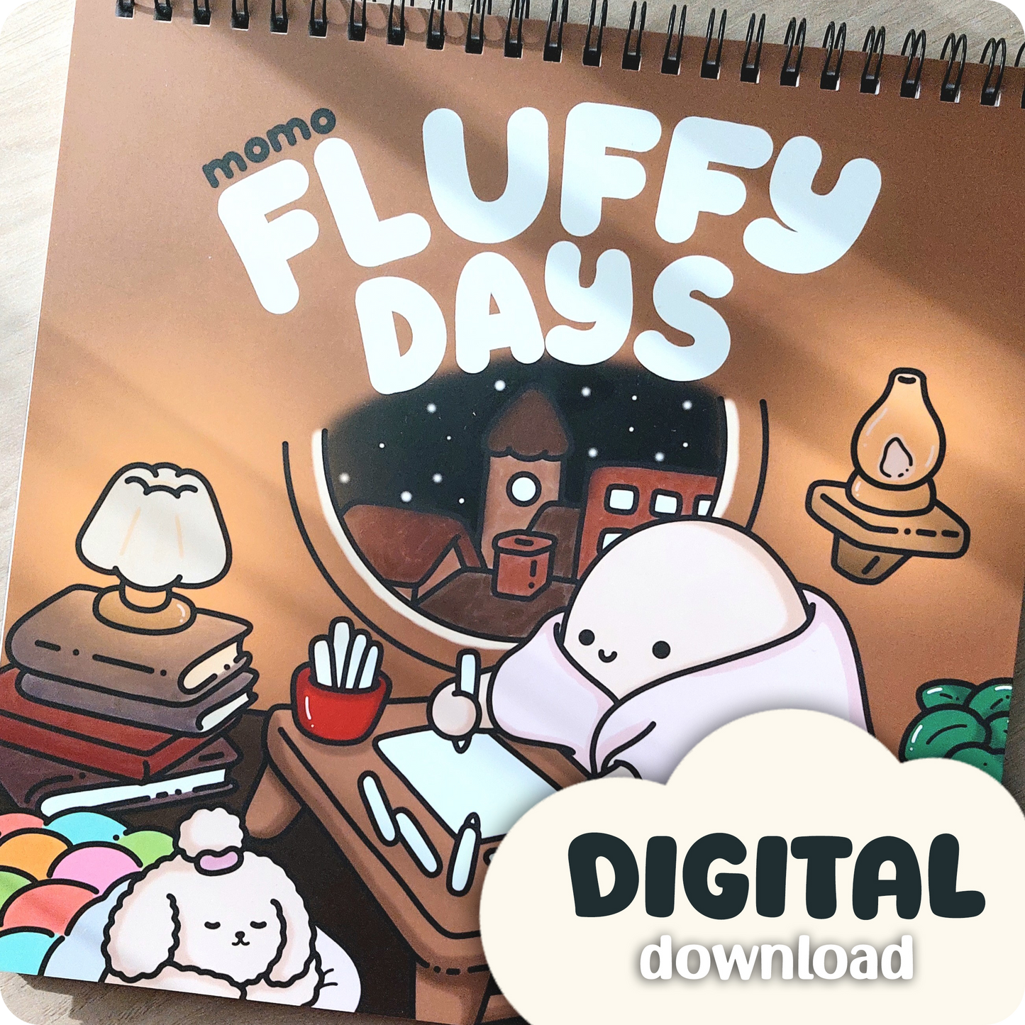 *DIGITAL* Fluffy Days • coloring book