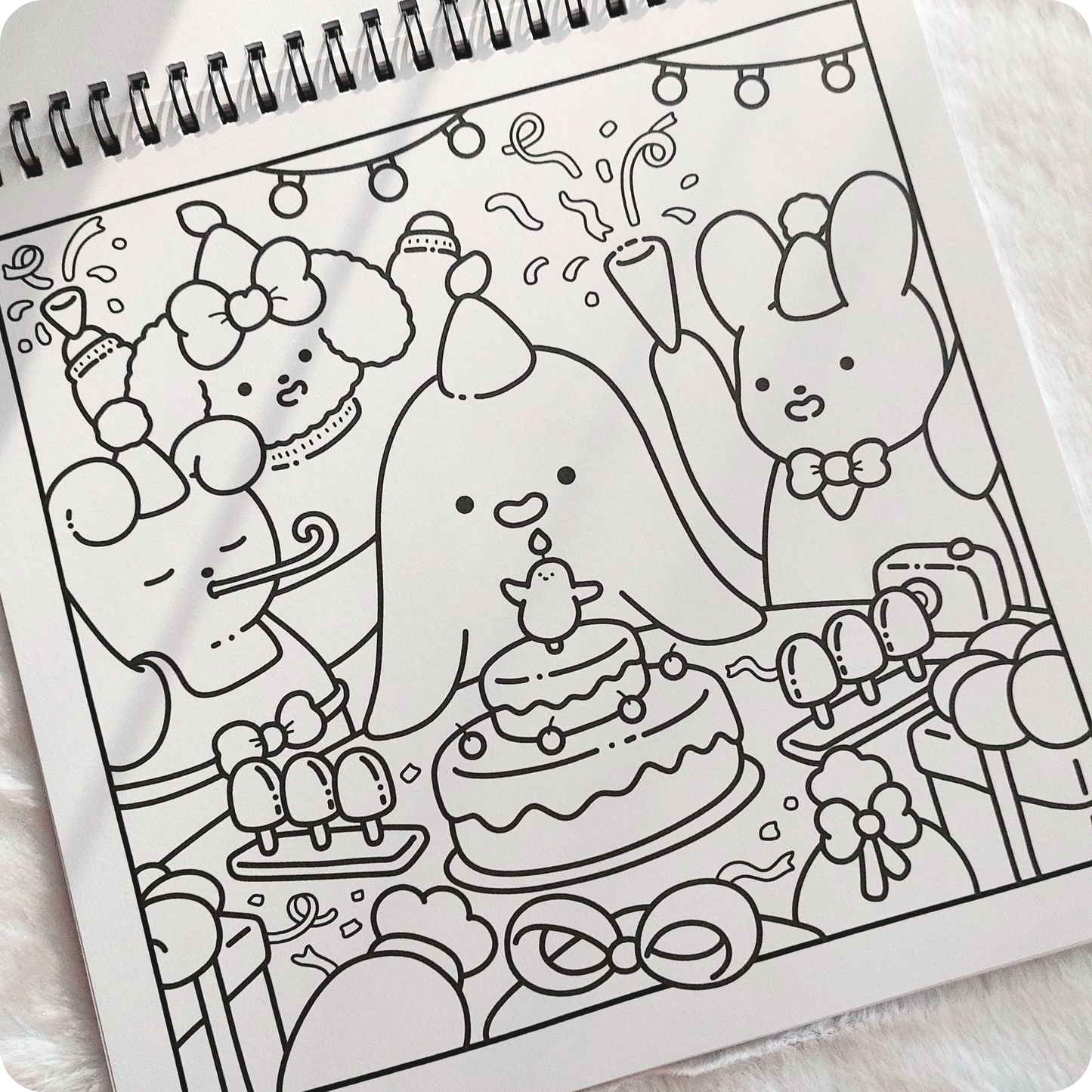 Fluffy Days • cozy coloring book