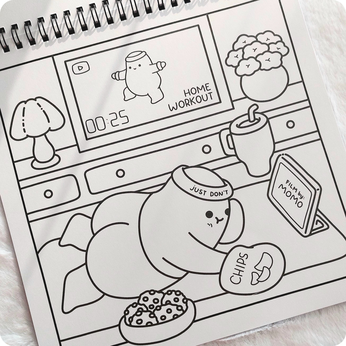 Fluffy Days • cozy coloring book
