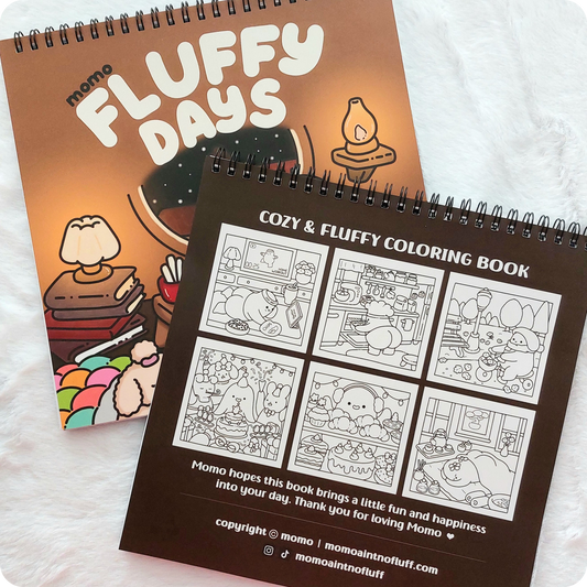 Fluffy Days • cozy coloring book