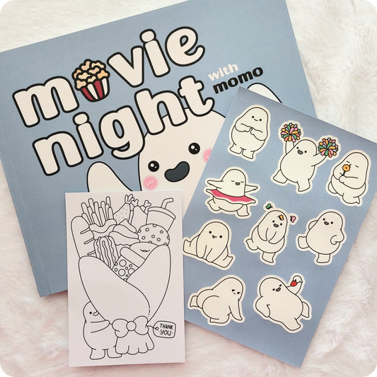 Movie Night • premium coloring book