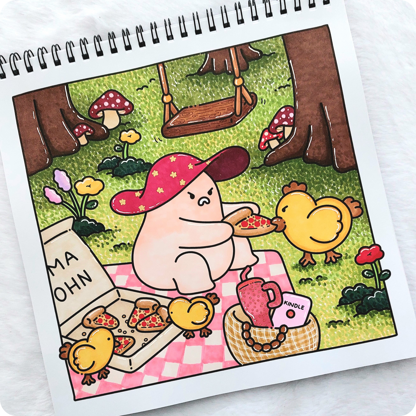 *DIGITAL* Fluffy Days • coloring book