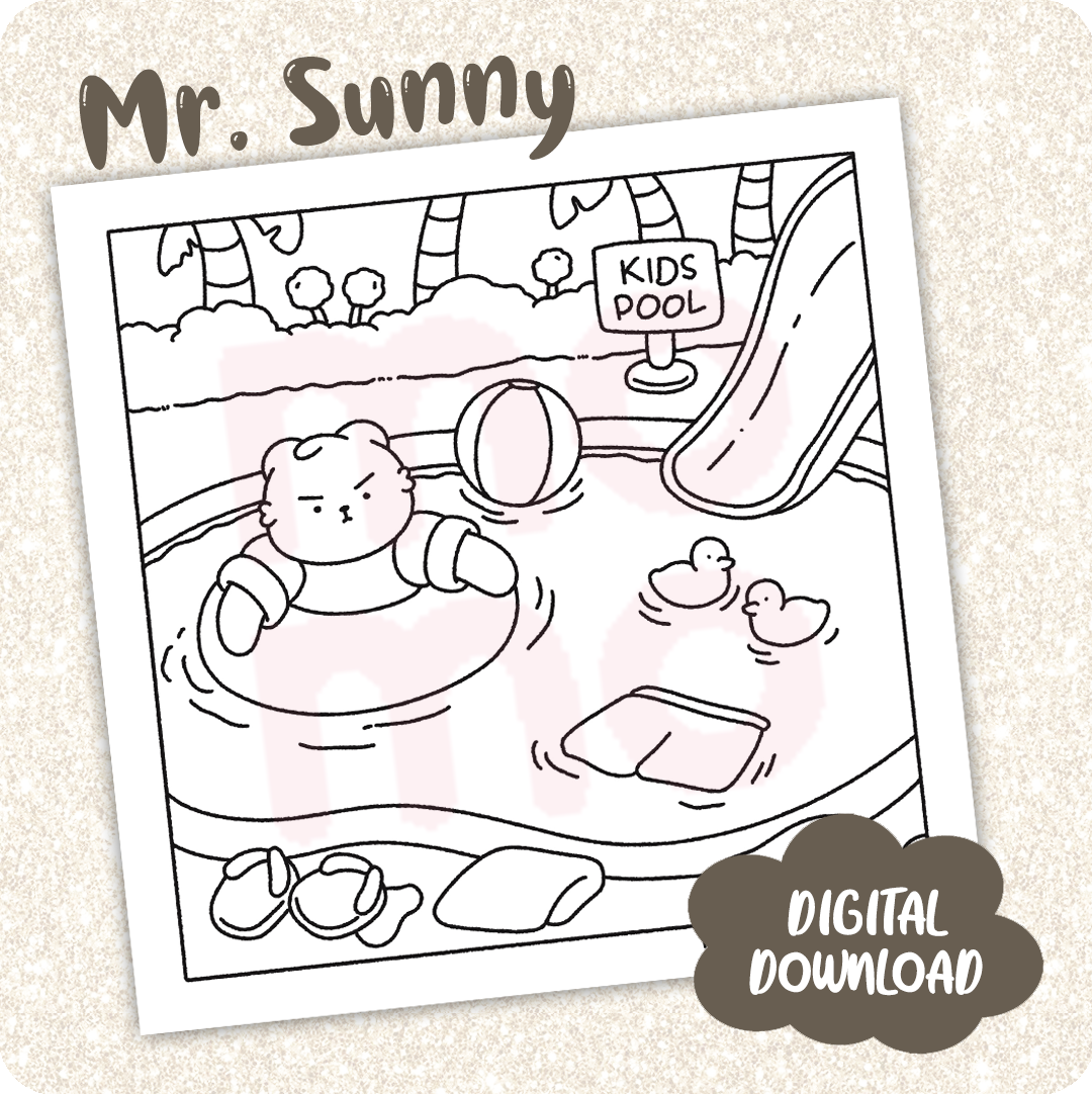 Mr. Sunny • coloring page
