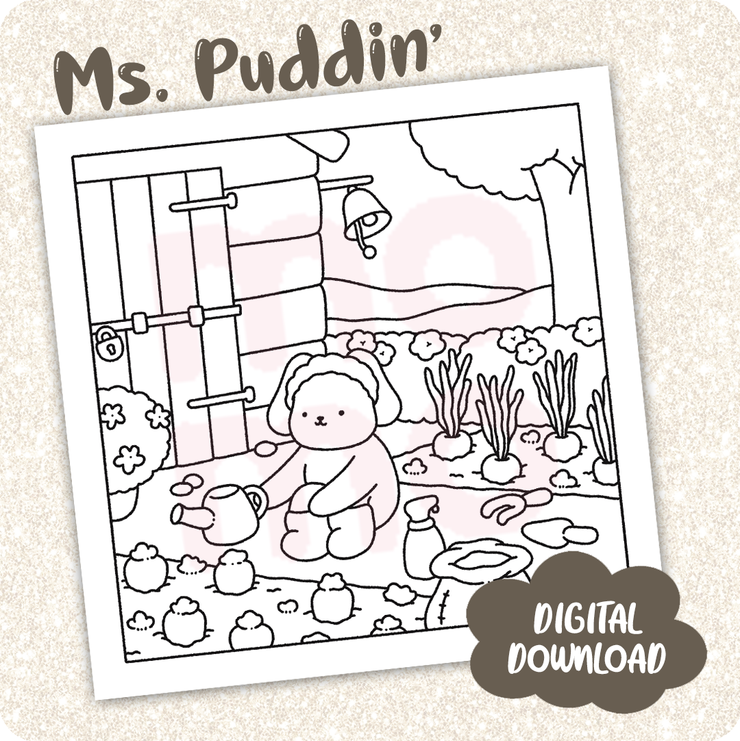 Ms. Puddin' • coloring page