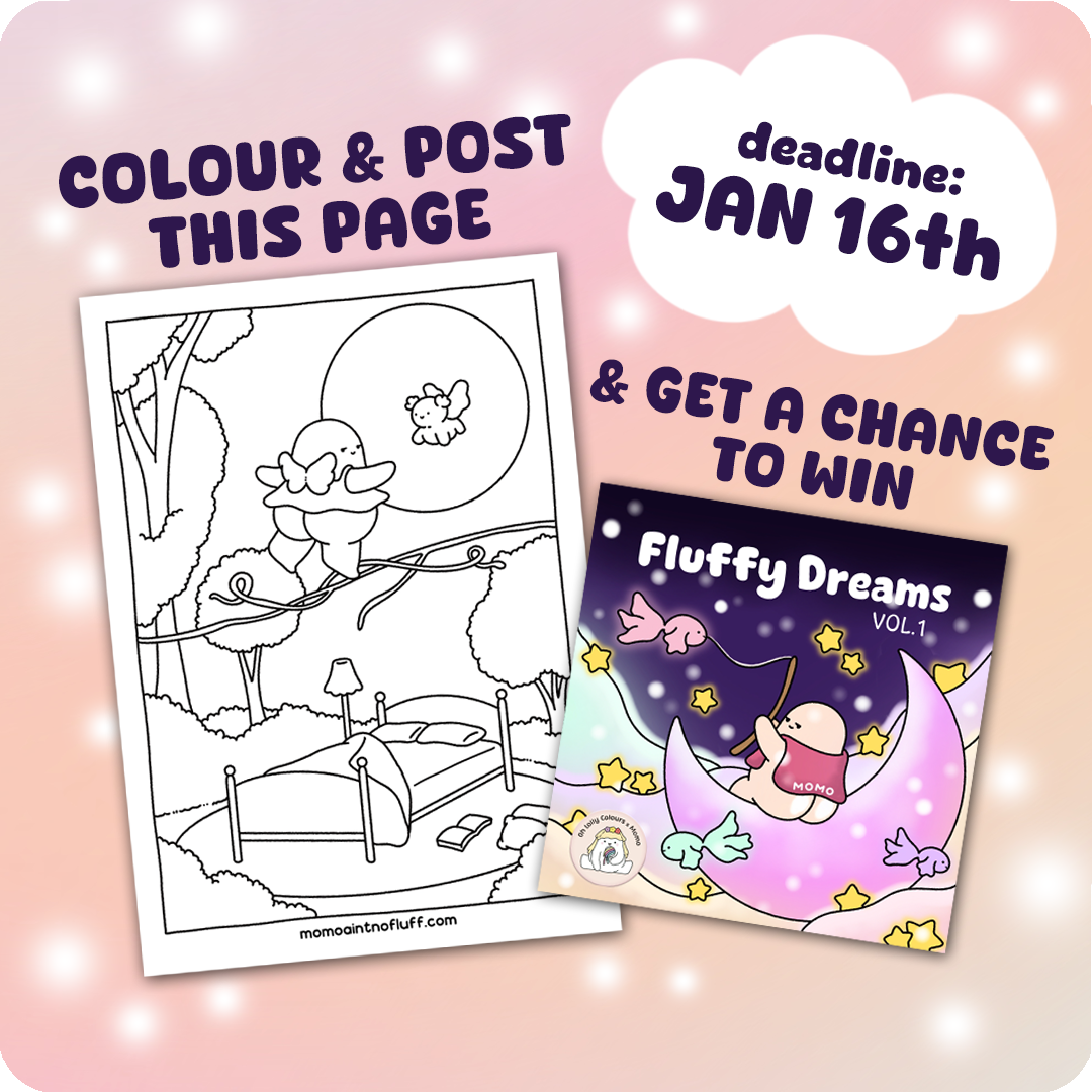 Fluffy Dreams coloring challenge