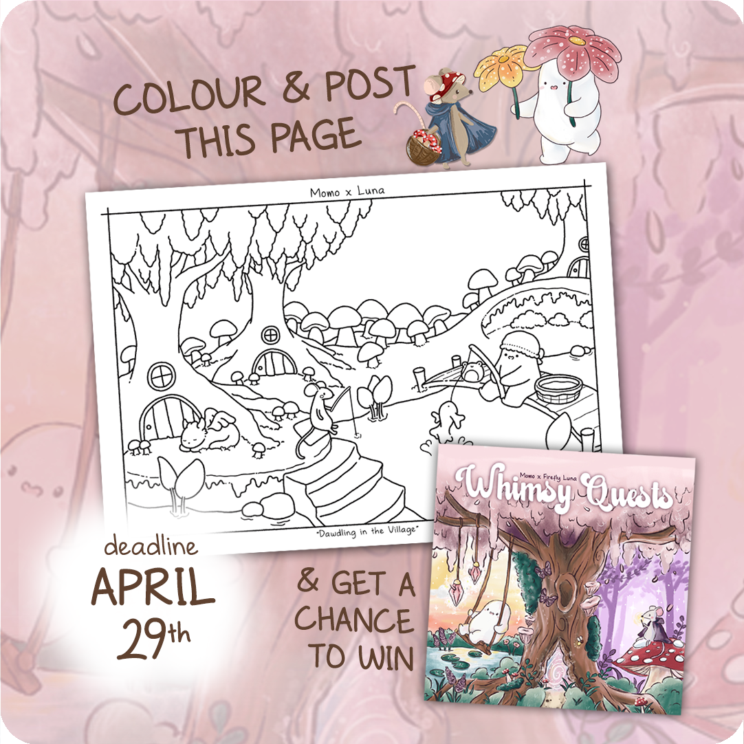 Whimsy Quests coloring challenge