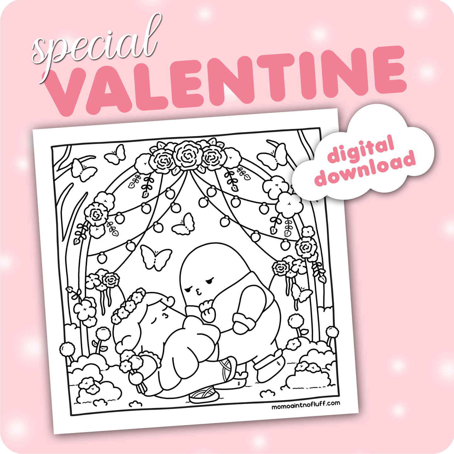 the day of love • coloring page