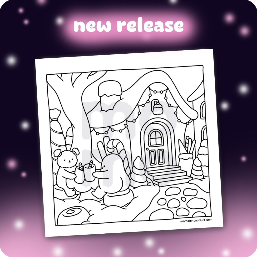 *DIGITAL* Fluffy Dreams • coloring book