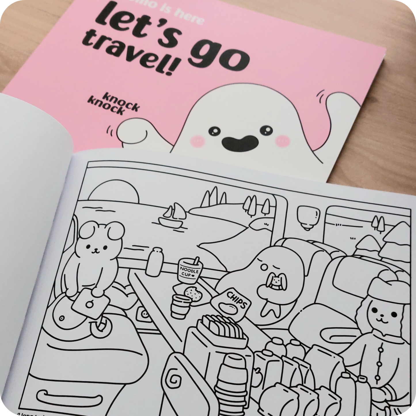 *DIGITAL* Let's Go Travel • coloring book