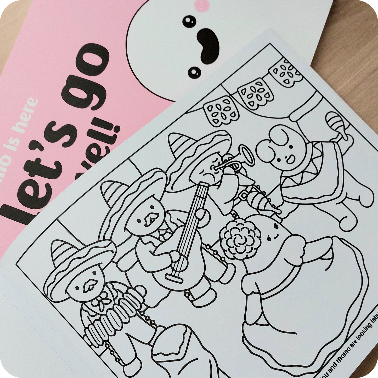 *DIGITAL* Let's Go Travel • coloring book