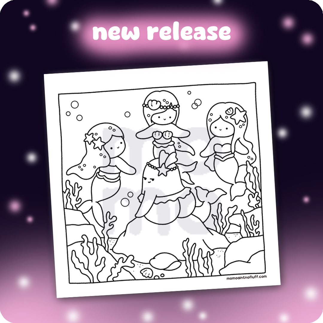 *DIGITAL* Fluffy Dreams • coloring book