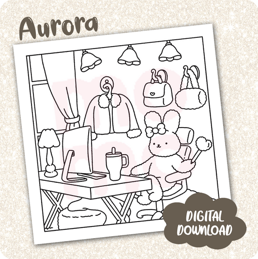Aurora • coloring page