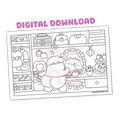 GRWM • coloring page
