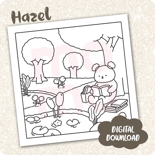 Hazel • coloring page