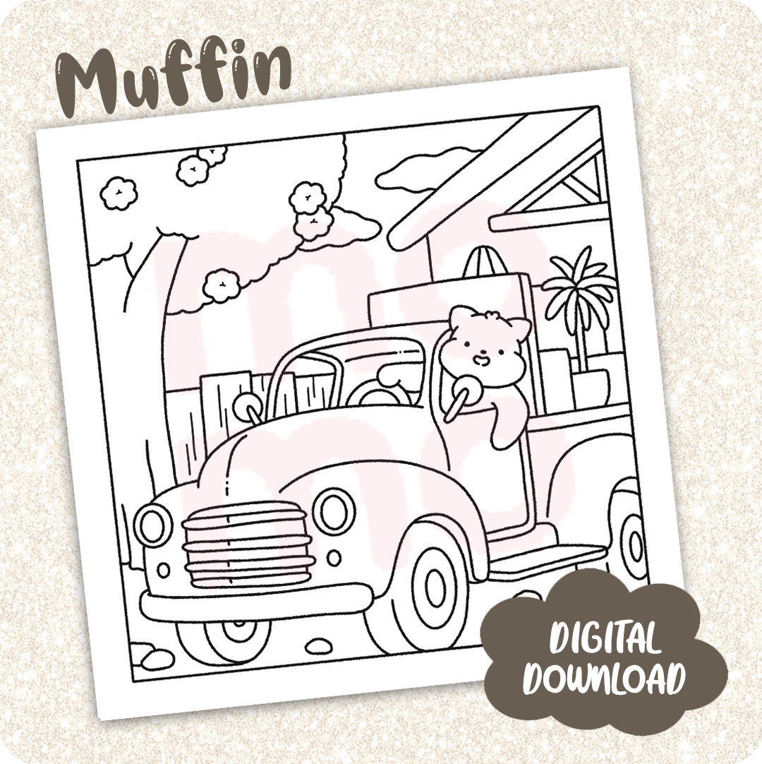 Muffin • coloring page