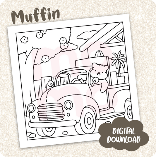 Muffin • coloring page