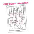 Mi Amor • free coloring card