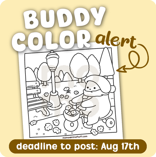 autumn ride • coloring page (buddy color)