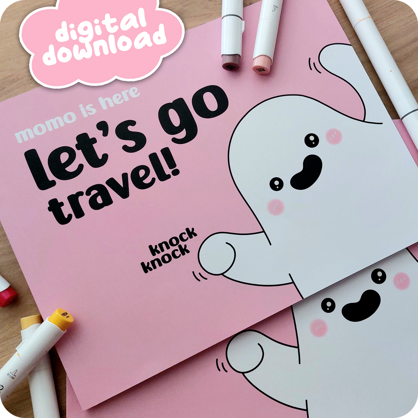 *DIGITAL* Let's Go Travel • coloring book