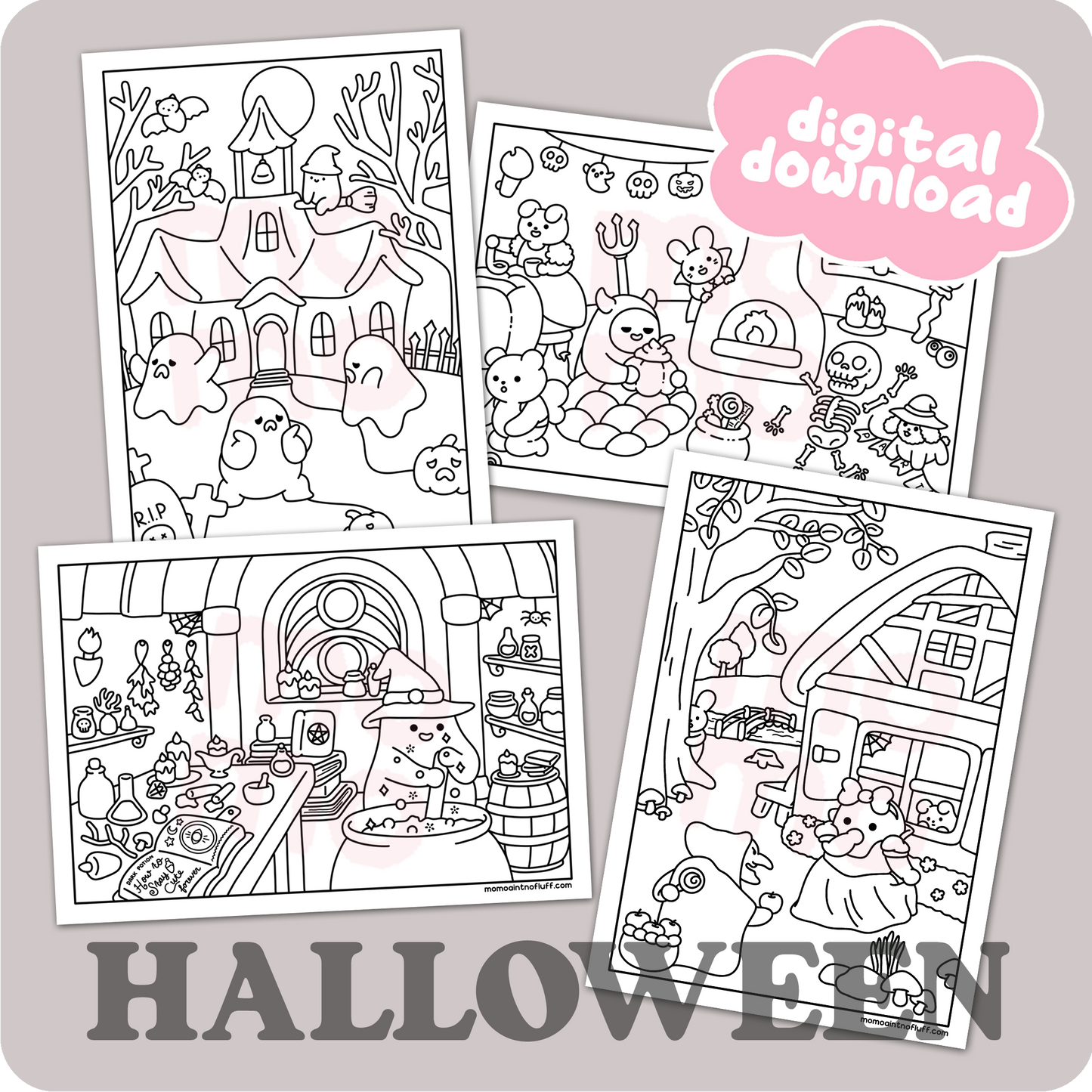 Halloween bundle • coloring pages