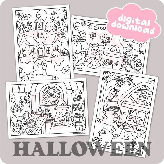 Halloween bundle • coloring pages