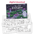 *DIGITAL* A Little Enchanted • mini coloring book