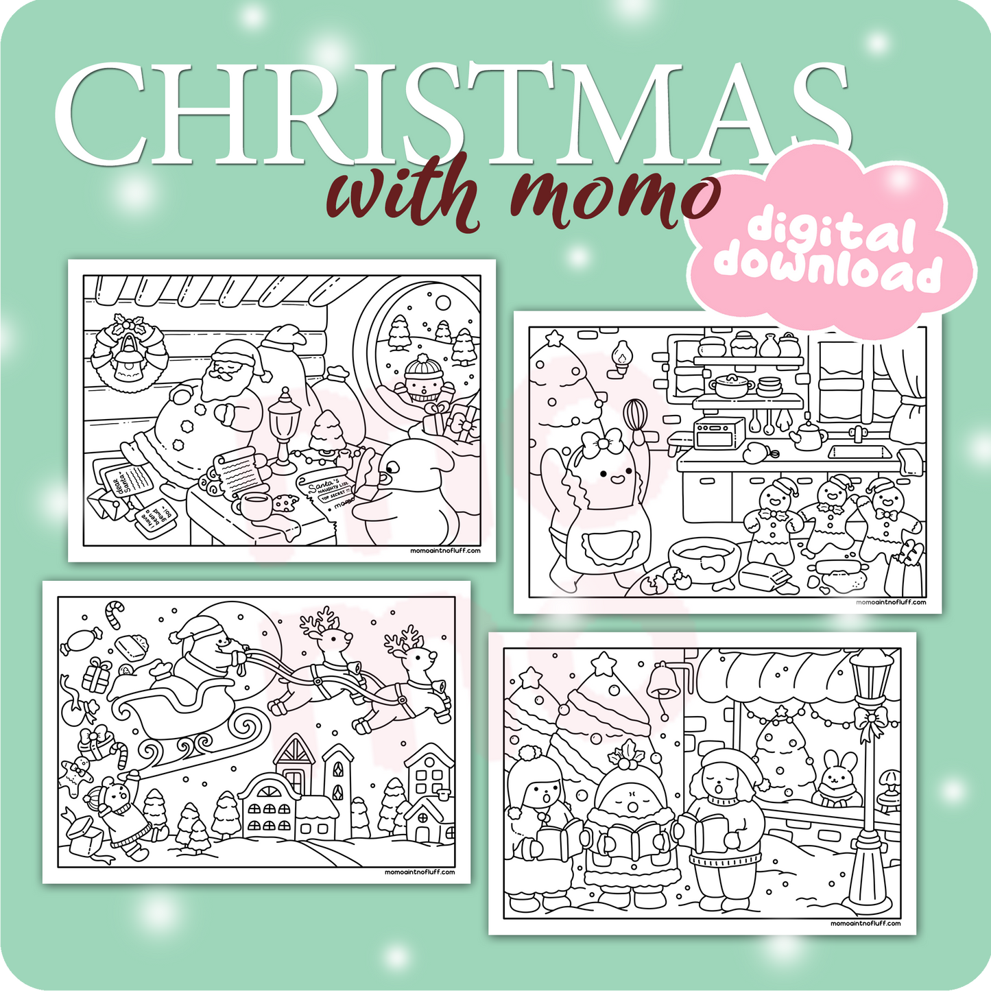 Christmas bundle • coloring pages