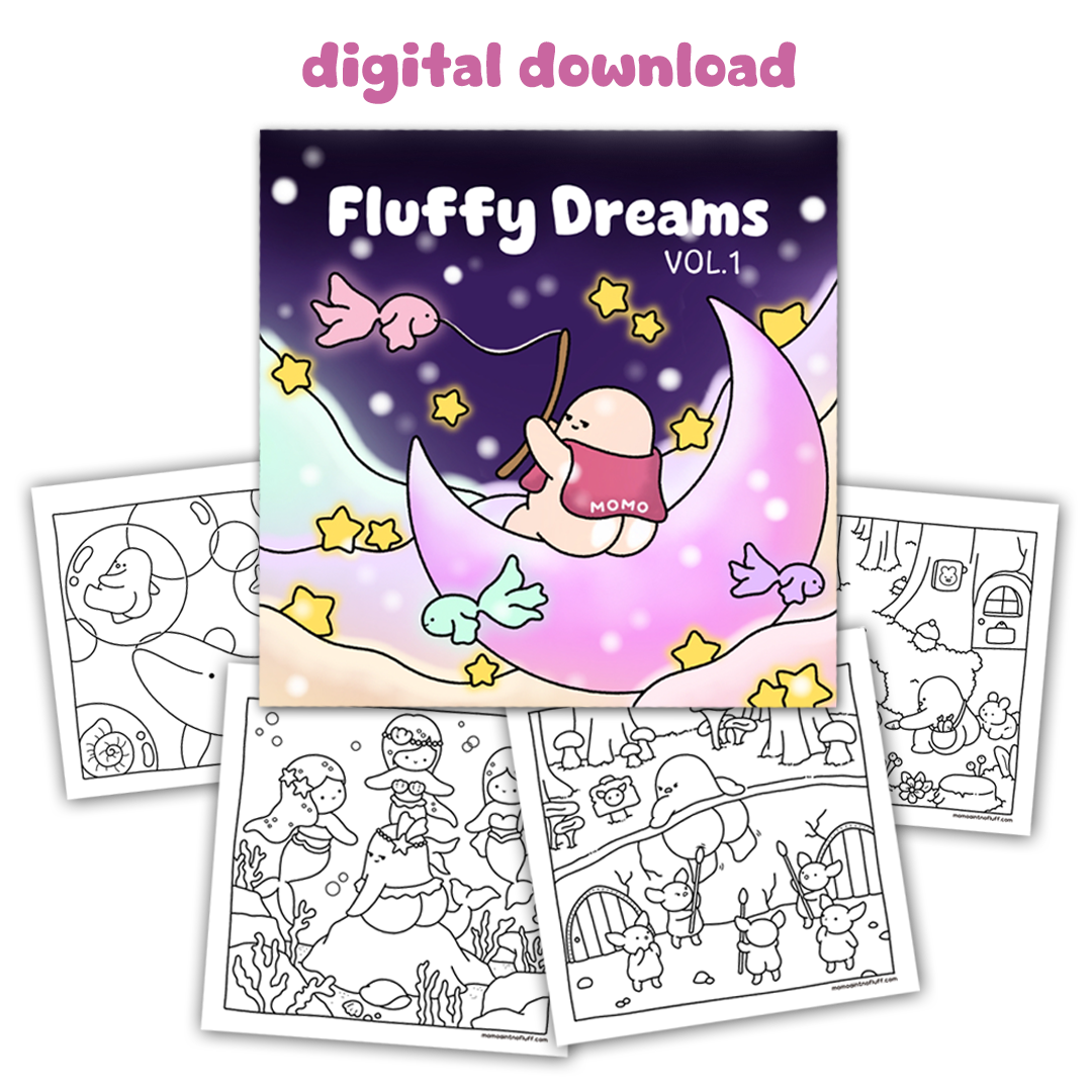 *DIGITAL* Fluffy Dreams Vol 1 • coloring book