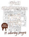 Fall / Halloween collection • 11 coloring pages