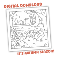 Bedtime Stories • Autumn coloring challenge