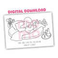 Romantic Night • coloring card