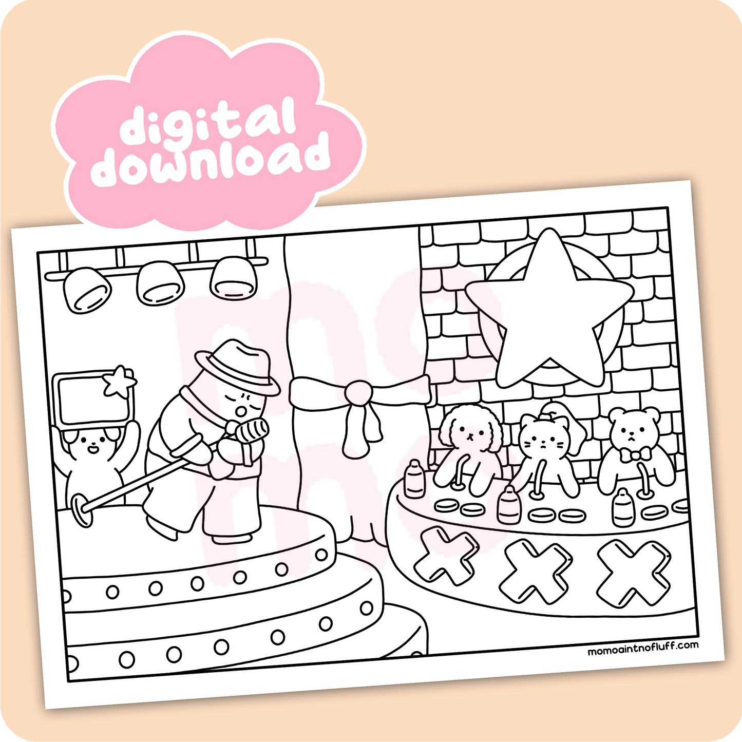 star audition • coloring page