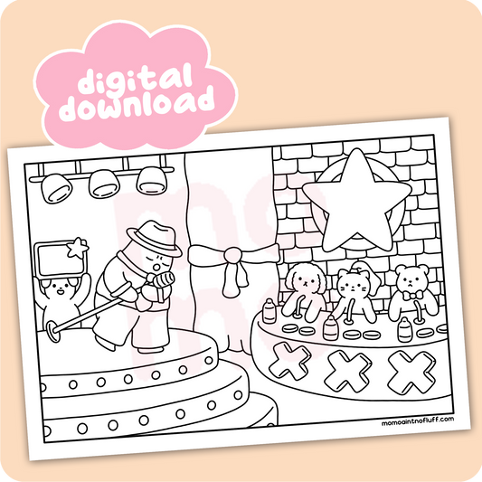 star audition • coloring page