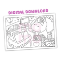 me time • coloring page