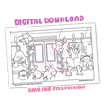 Metro Train • free coloring page