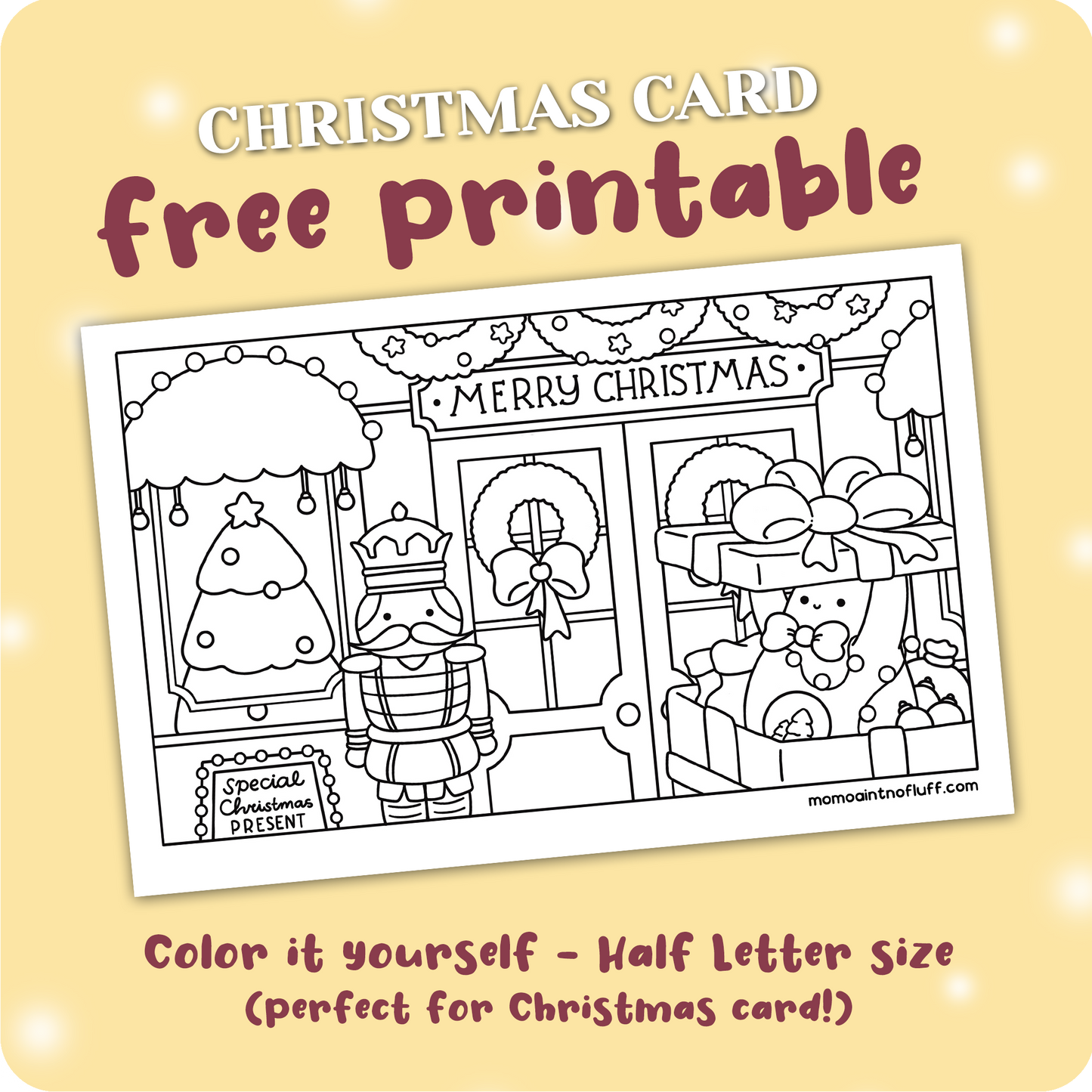 Christmas present • coloring card