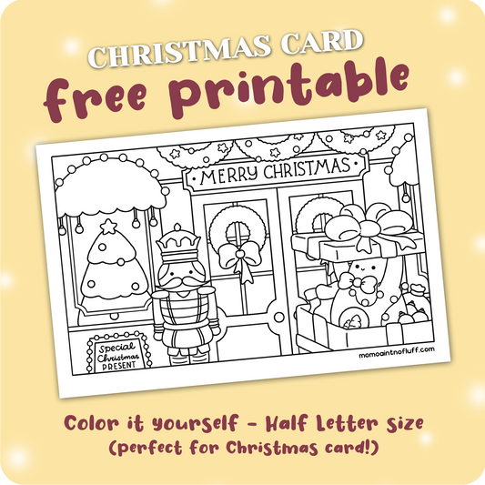 Christmas present • coloring card