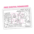 Reaper's Cliff • free coloring card