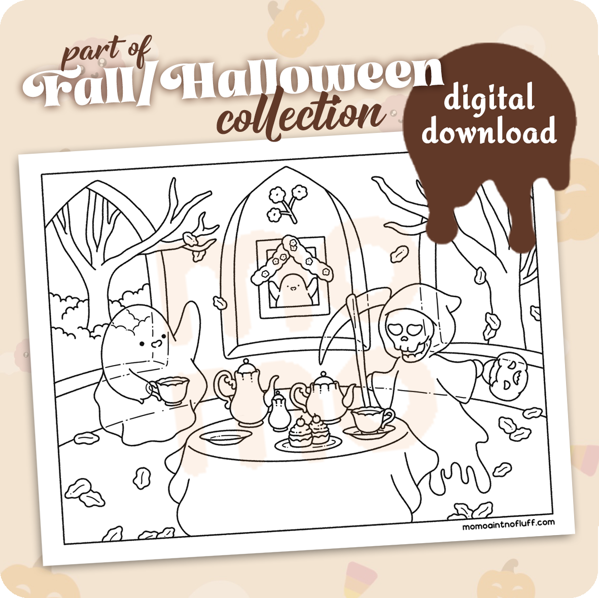 tea time • coloring page