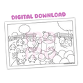the Egg Thief • coloring page