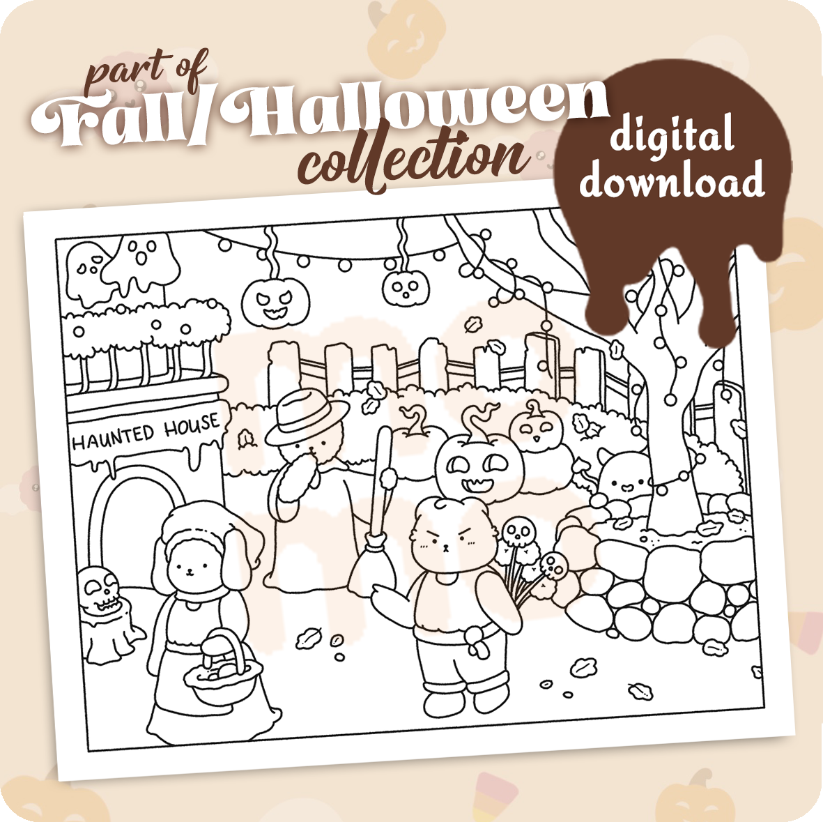 town fest • coloring page