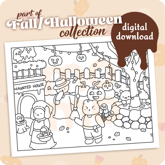 town fest • coloring page