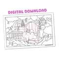 Tree House • coloring page